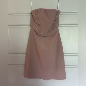 Princess Polly Strapless Tan Dress